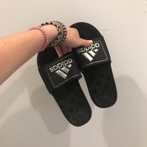 Black Adidas Slides